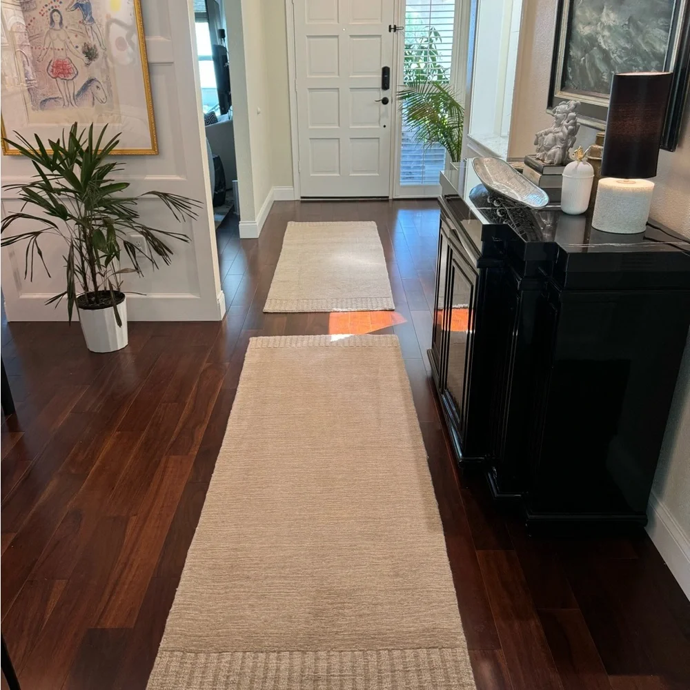 3x5 West Elm Wool Runner and Premium Rug pad
